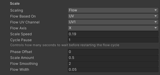 Scale Flow Effect Options