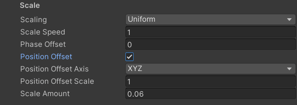 Scale Effect Options