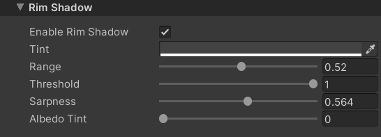 Toon Shader Rim Shadow