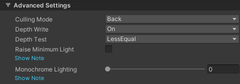 Toon Advanced Settings