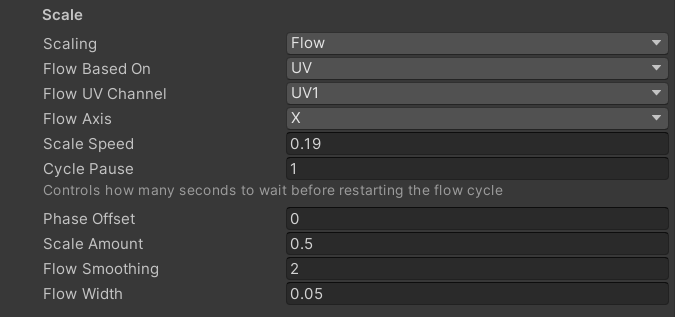 Scale Flow Effect Options