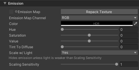 Toon Shader Emission